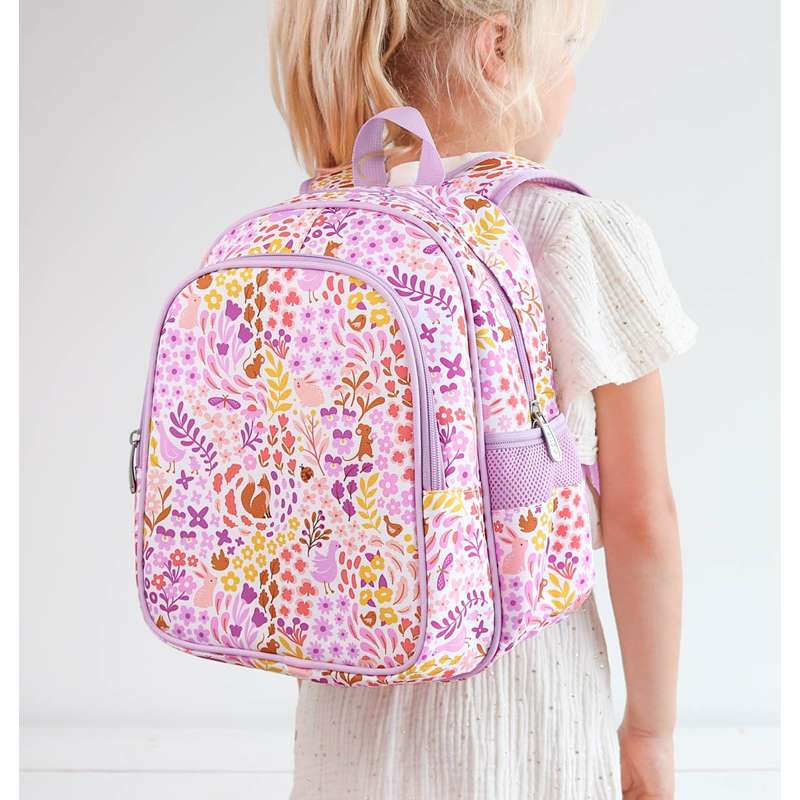 A Little Lovely Company Rucksack m. Kühltasche - Blumen Garten
