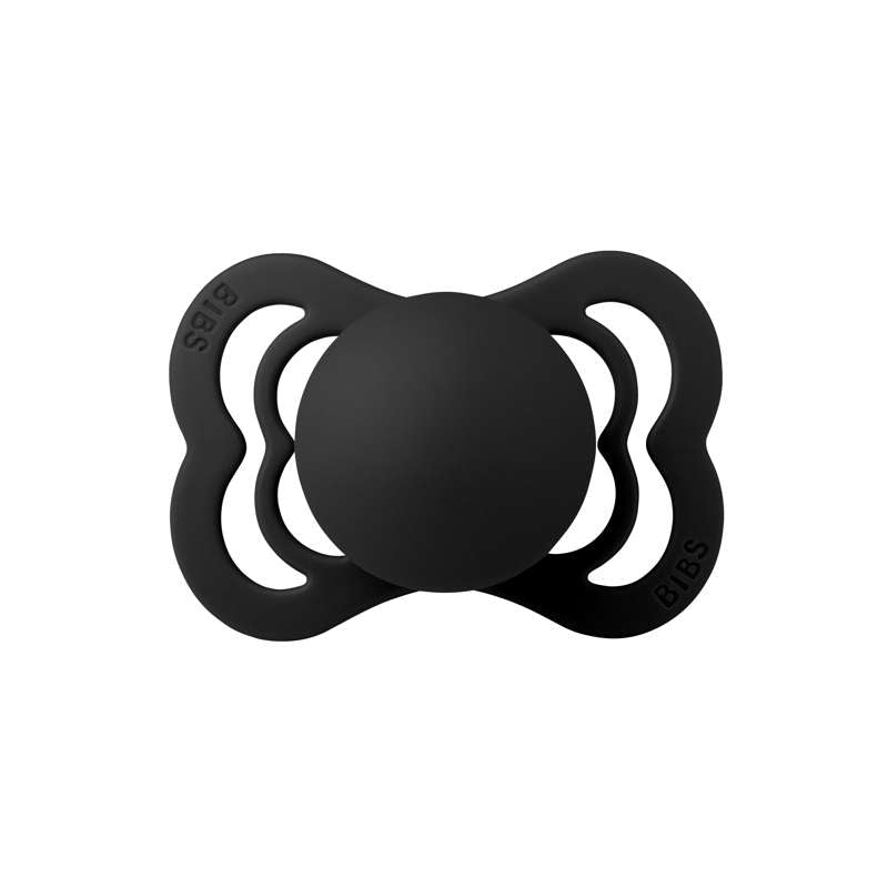 Bibs Supreme Schnuller - Gr. 1 - Naturkautschuk - Schwarz
