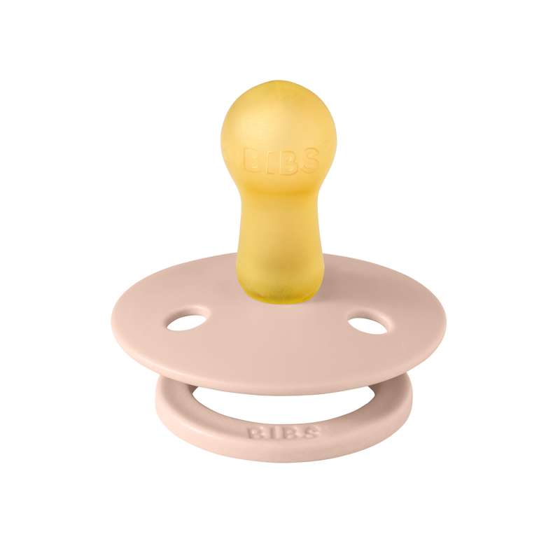 Bibs Round Colour Pacifier - sz. 2 - natural rubber - Blush