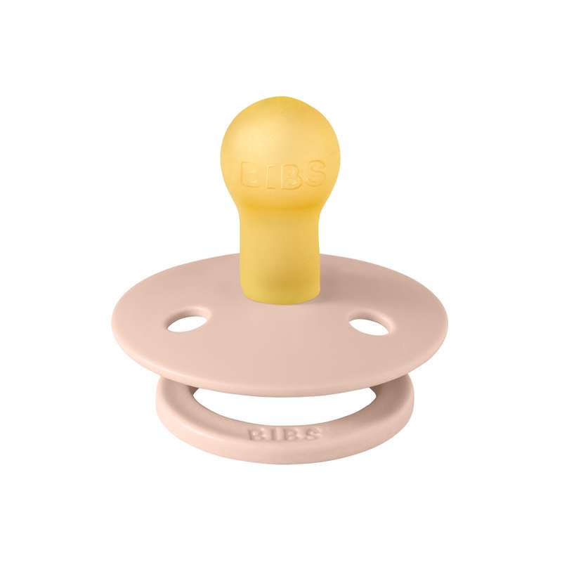 Suzeta Bibs Rotundă Colour - măr. 1 - cauciuc natural - Blush