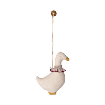 Maileg Weihnachtsornament - Stoff - Gans - Rot Kragen