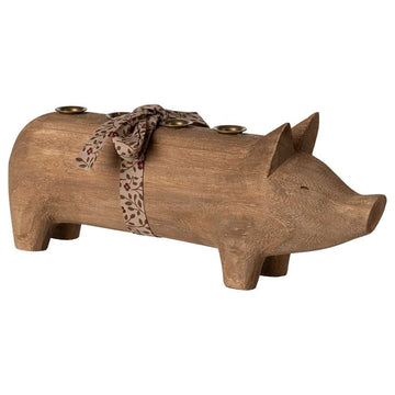 Maileg Kerzenhalter - Holz - Grau - Advent - Natürlich
