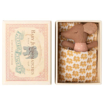 Maileg Sleepy Wakey - Baby Must in Matchbox - Pink