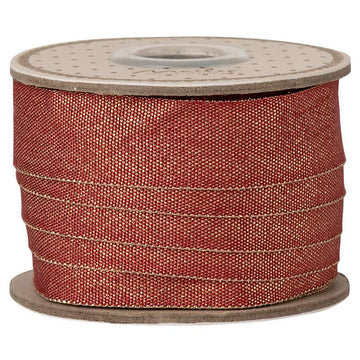 Maileg Band - 18 mm - 10m - Rot/Gold