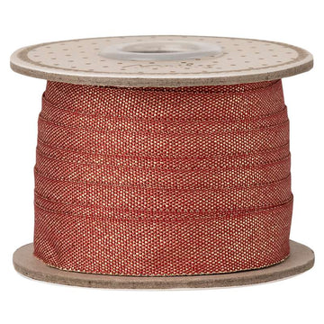 Maileg Band - 13 mm - 10m - Rot/Gold