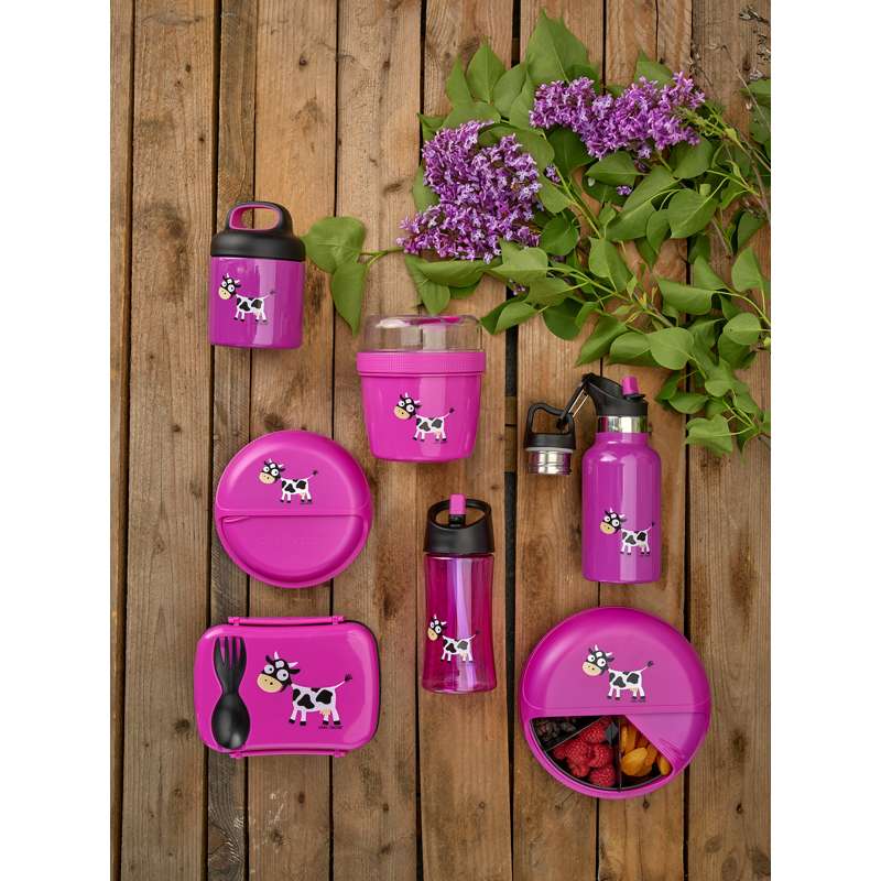 Carl Oscar TEMPflask Bottiglia Termica - 0.35L - Mucca - Viola