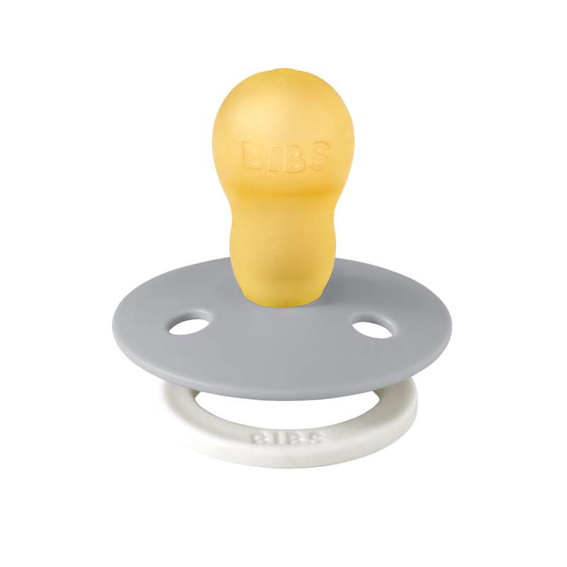 Bibs Round Colour Pacifier - sz. 3 - natural rubber - GLOW - Cloud