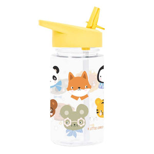A Little Lovely Company Water Bottle - Animal Friends