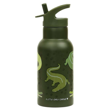 A Little Lovely Company Thermos drink bottle - 350 ml. - Crocodiles