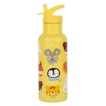 A Little Lovely Company Water bottle - XL - 500ml - Animal Friends