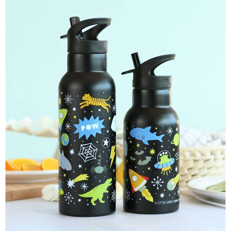 A Little Lovely Company Stáldrinková láhev - XL - 500ml - Galaxy