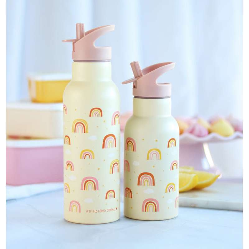 A Little Lovely Company Thermos drink bottle XL - 500 ml. - Rainbows