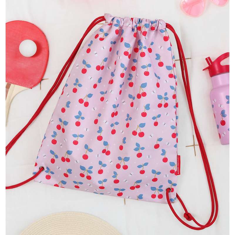 A Little Lovely Company Gym bag - Cherries
