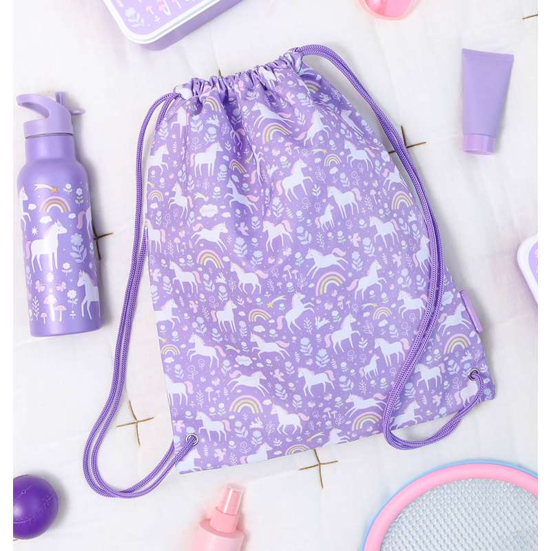 A Little Lovely Company Gym bag - Unicorn Dreams