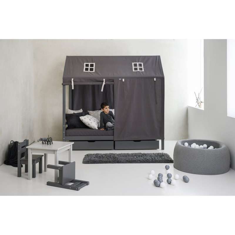 Hoppekids ECO Dream - Husseng - 90x200cm - Dymová perla