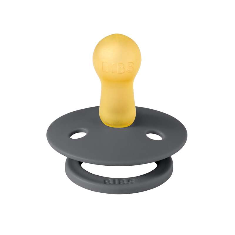 Bibs Round Colour Pacifier - sz. 2 - natural rubber - Iron
