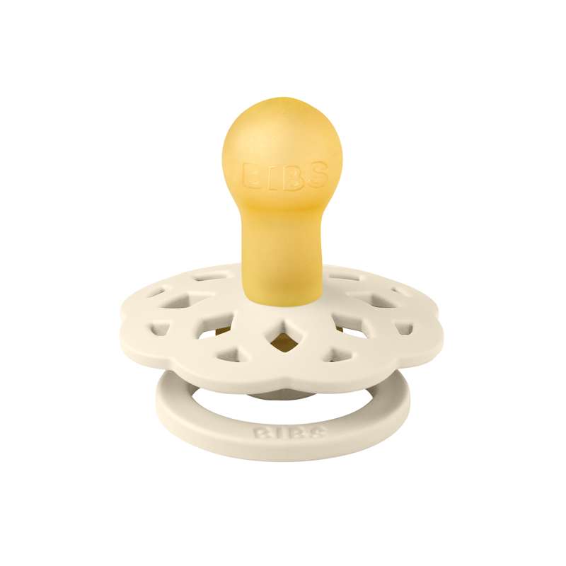 Chupete Bibs Boheme - t. 1 - caucho natural - Marfil