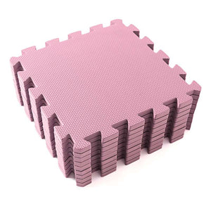 Kid'oh Foam play mat (9 pieces) - Rosa