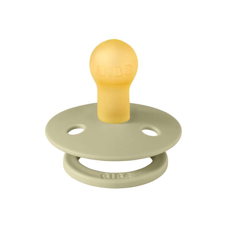 Succhietto Bibs Rotondo Colour - tg. 1 - gomma naturale - Khaki