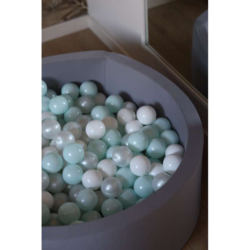 Kid'oh ballbasseng - 300 Kuler - Grå - Hvit/Perle/Jany Mint Perle