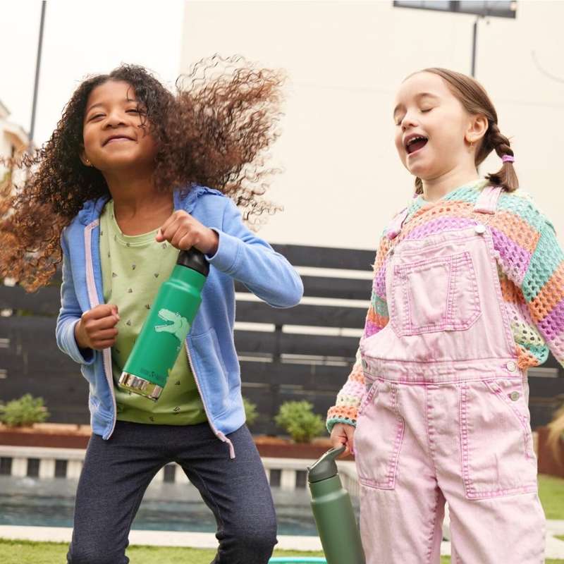 Klean Kanteen Kid Classic Termosjuomapullo - Kid SportCap - 355ml - Dino Skate