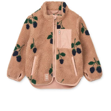 Liewood Nolan Pile Jacket - Berry/Pale Tuscany