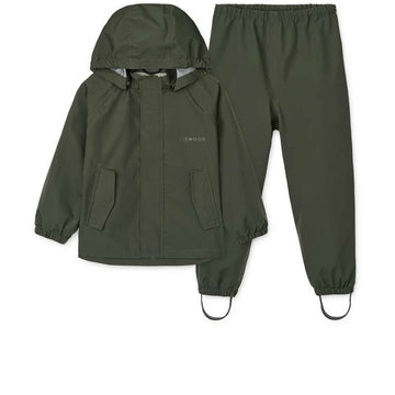 Liewood Pedia Raincoat Set - Hunter Green