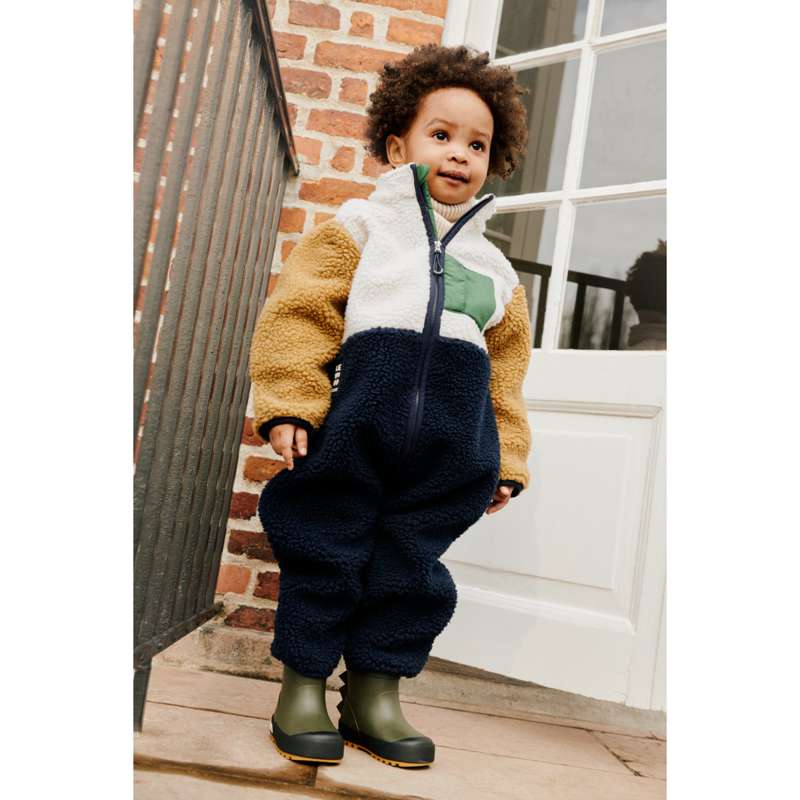 Liewood Nolano Pile Комбинезон - Класически тъмен син многоцветен микс