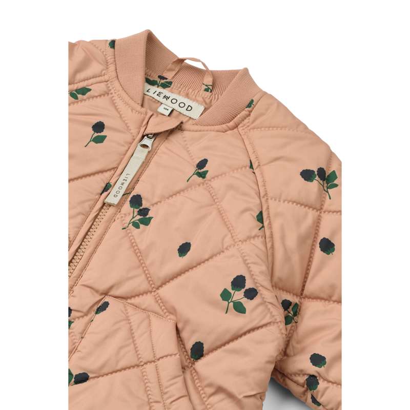 Liewood Зела Термооблекло в Комплект - Бродирано - Бери/Светъл Тоскана