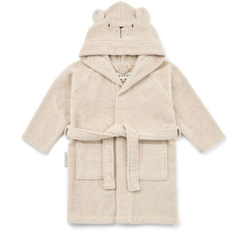 Liewood Lily Bathrobe - Polarbear - Sandy