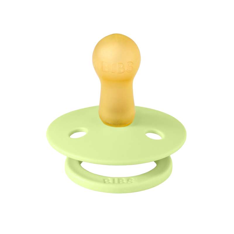 Bibs Round Colour Pacifier - sz. 2 - natural rubber - Matcha