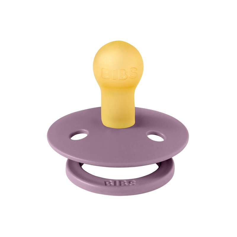 Bibs Okrugla Colour Duda - vel. 1 - prirodni kaučuk - Mauve