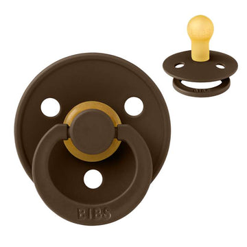 Bibs Kerek Colour Cumi - mé. 1 - természetes gumi - Mocha