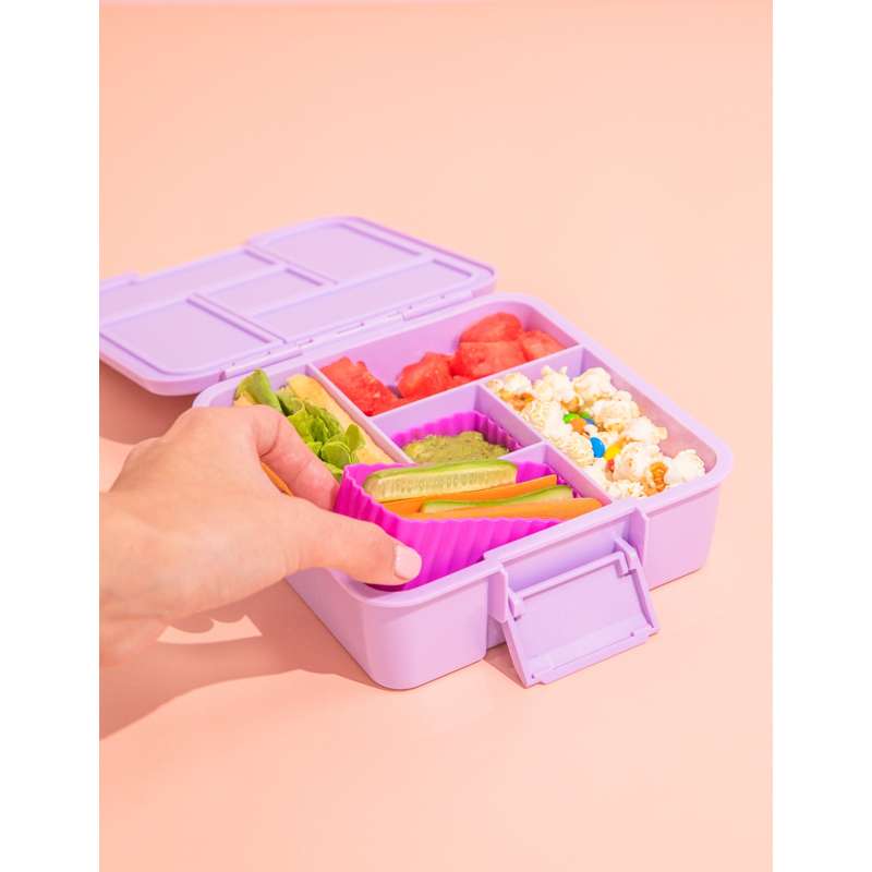 MontiiCo Mix Bento Silicone Cups - 3 pcs. - Fuchsia
