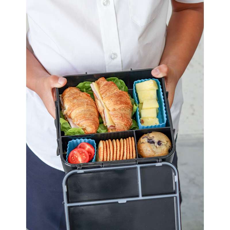 MontiiCo Mieszanka Bento Silikonowe Kubki - 3 szt. - Nadmorski