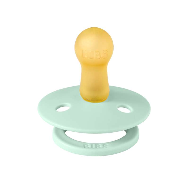 Bibs Round Colour Pacifier - sz. 2 - natural rubber - Nordic Mint