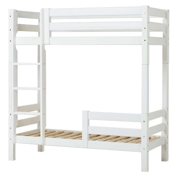 Hoppekids ECO Luxury - Lit superposé - 70x160 cm. - Deux Barrières de lit - Blanc