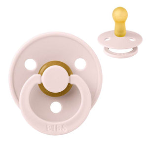 Bibs Round Colour Pacifier - sz. 2 - natural rubber - Petal
