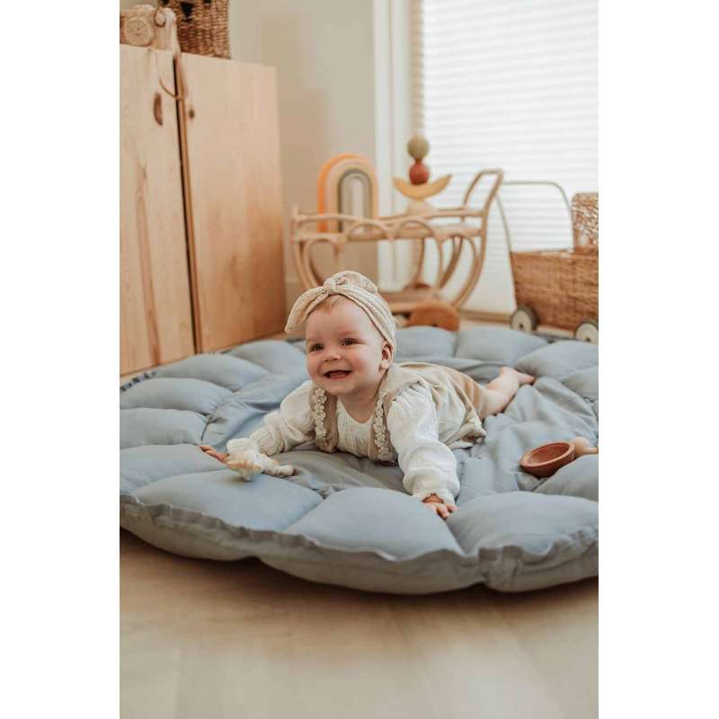 Play & Go Babynest Hracia podložka - Bloom - Prašná modrá