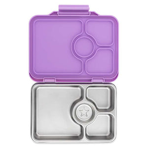 Yumbox Obedová taška - Presto nerezová oceľ - 4 priehradky - Levanduľová fialová