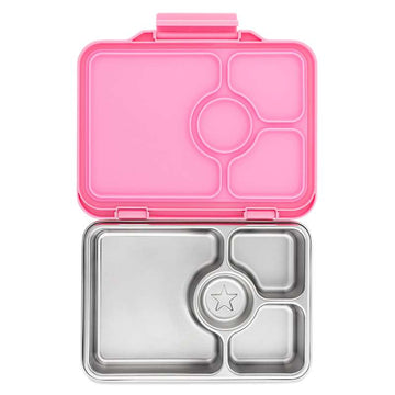 Yumbox Obedová taška - Presto nerezová oceľ - 4 priehradky - Versaille Rose