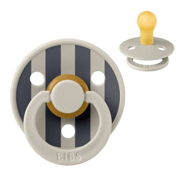 Smoczek Bibs Okrągły Colour - roz. 1 - kauczuk naturalny - Studio - Blok - Piasek/Żelazo