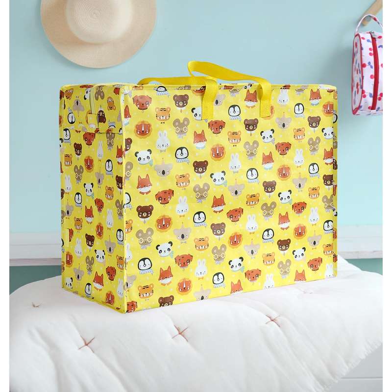A Little Lovely Company XL Storage Bag - Animal Friends
