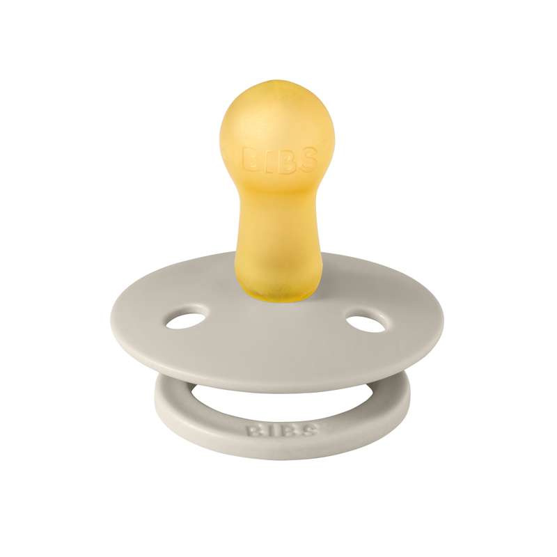 Bibs Round Colour Pacifier - sz. 2 - natural rubber - Sand