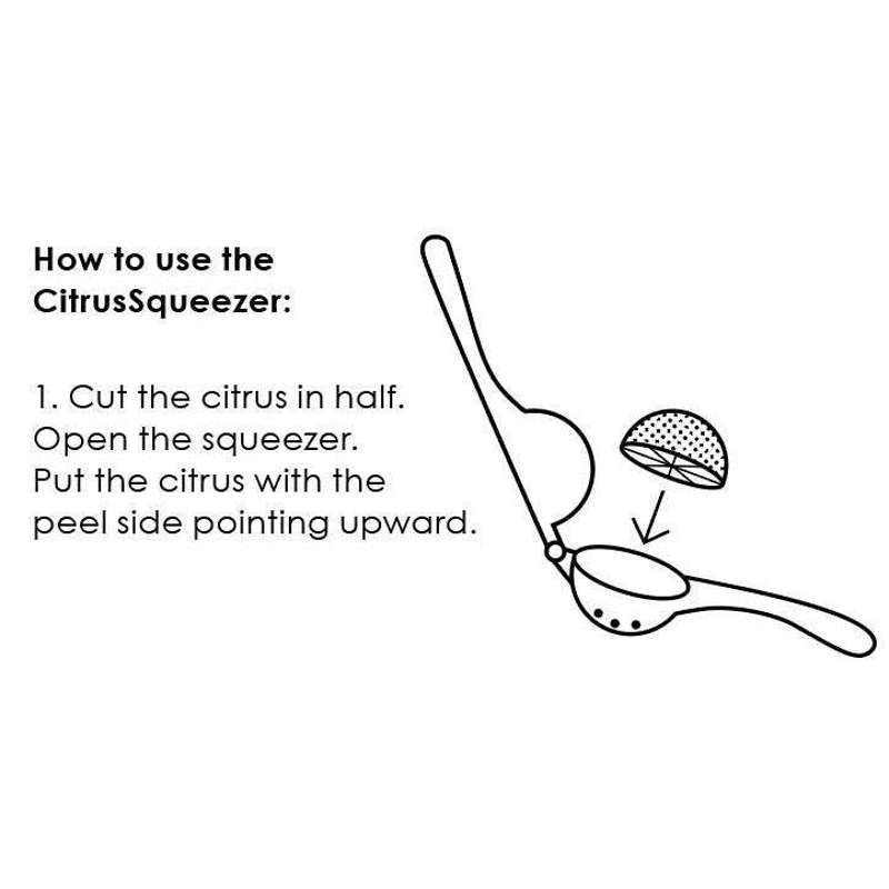 Pulito CitrusSqueezer Citruspuristin - Ruostumatonta terästä - 22cm.