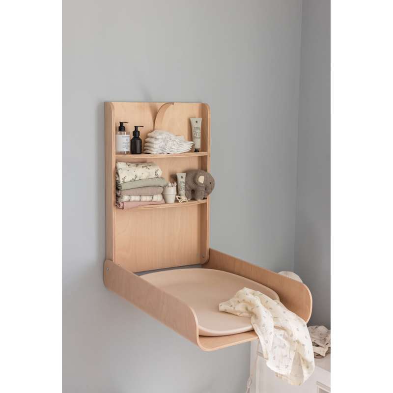 Sebra Wall-mounted Changing Table - Wooden Edition