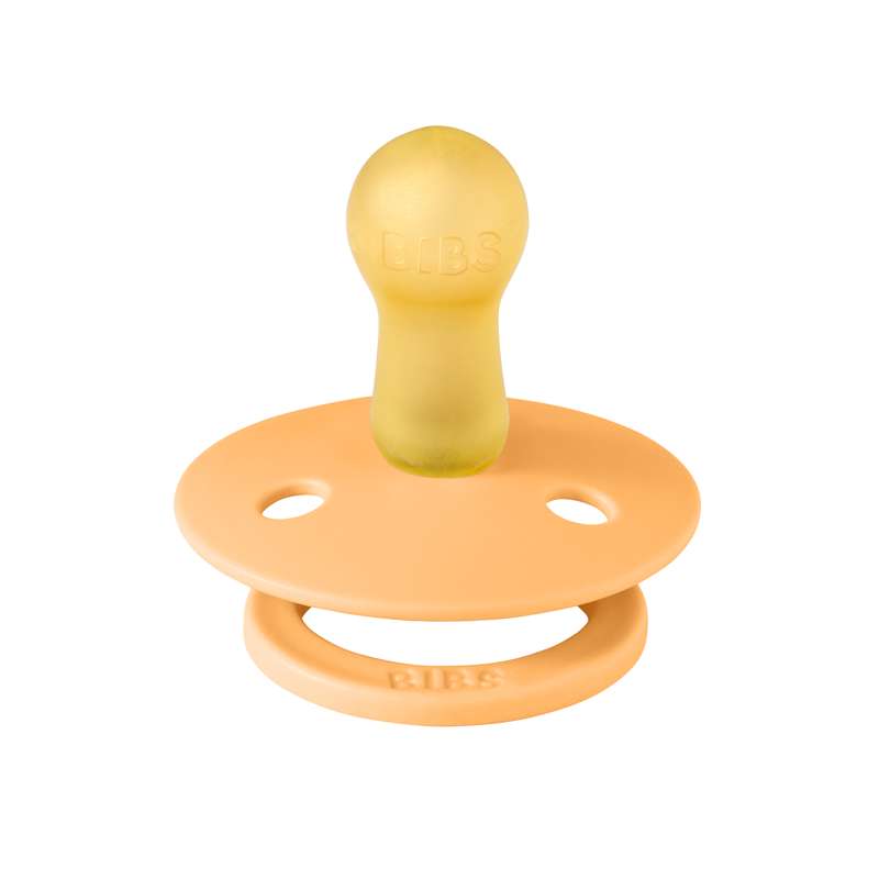 Bibs Round Colour Pacifier - sz. 2 - natural rubber - Sunkissed