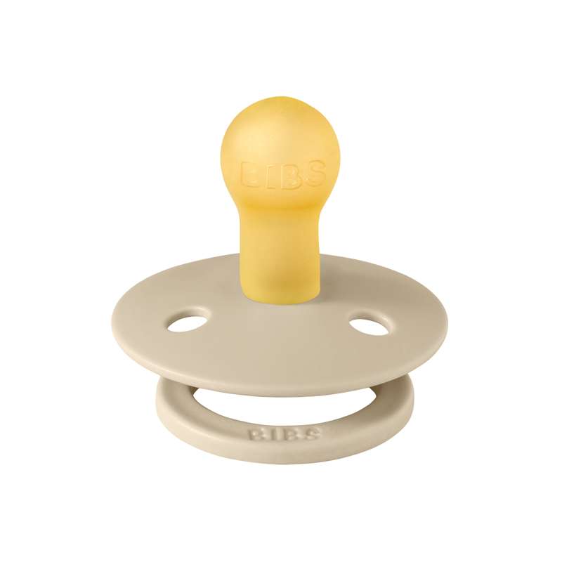 Bibs Round Colour Pacifier - sz. 1 - natural rubber - Vanilla