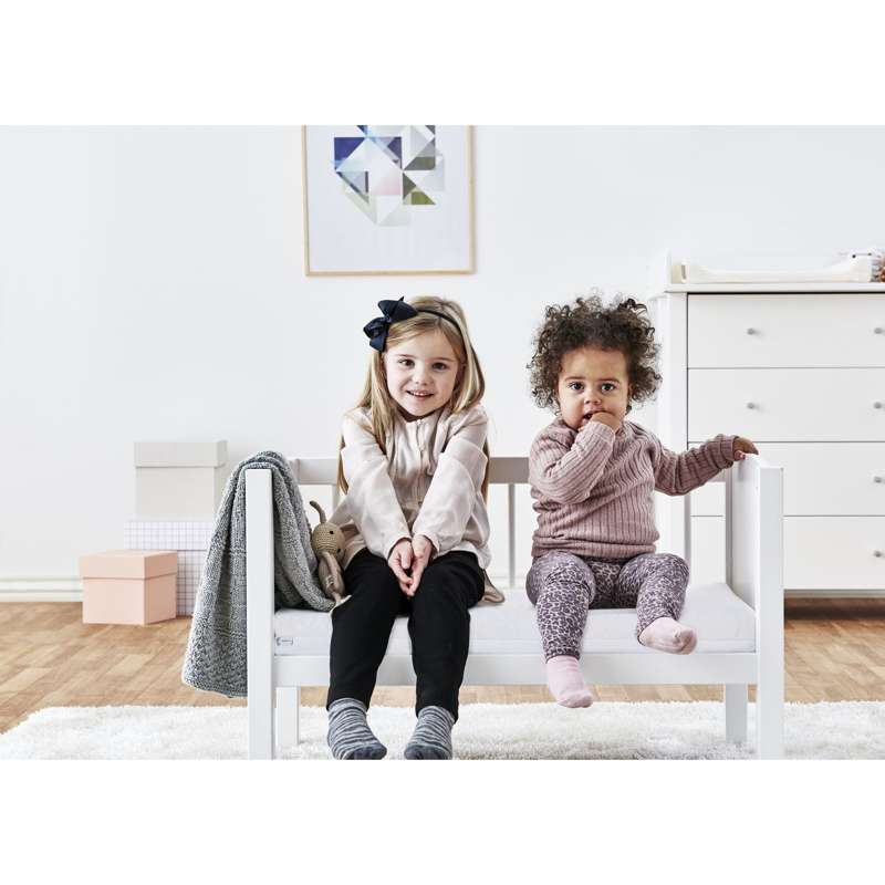 Hoppekids Babywiege m. ECO Dream Matratze - 40x80 cm. - Weiß
