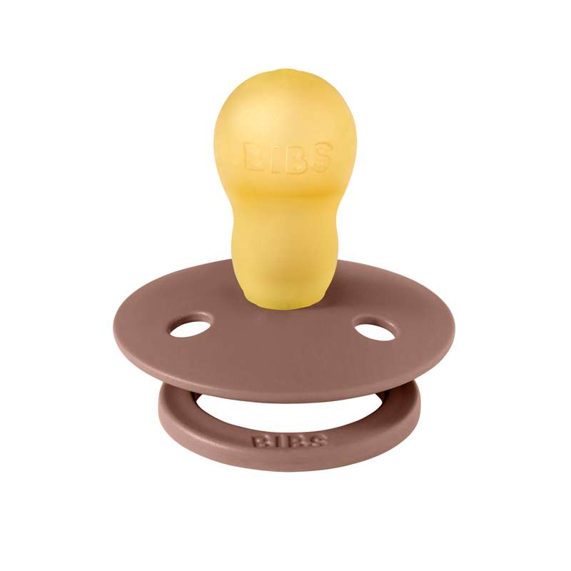 Bibs Round Colour Pacifier - sz. 3 - natural rubber - Woodchuck